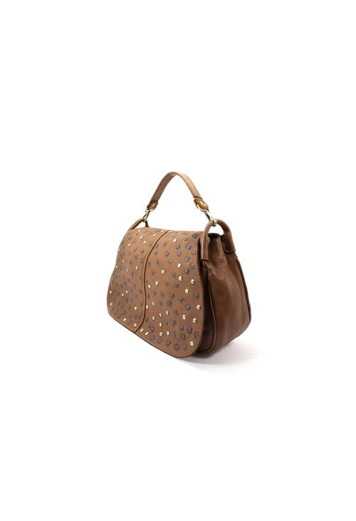 SB37-2-500x731-1 Vintage rivet leather women's shoulder bag