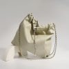 Classic chain pleated leather women's shoulder bag