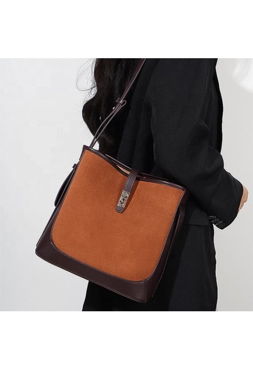SB40-2-500x731-1 Patchwork large capacity leather women's shoulder bag