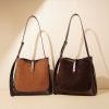 Patchwork large capacity leather women's shoulder bag