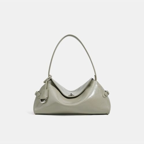 New pillow-shaped smooth leather women's shoulder bag