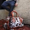 Luxurious genuine cowhide large capacity travel bag