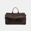 Camouflage leather waterproof large capacity travel bag