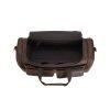 Brown soft leather large capacity travel bag