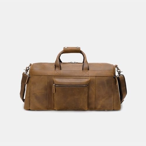 Luxurious brown large capacity travel bag
