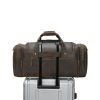 Distressed textured leather large travel bag