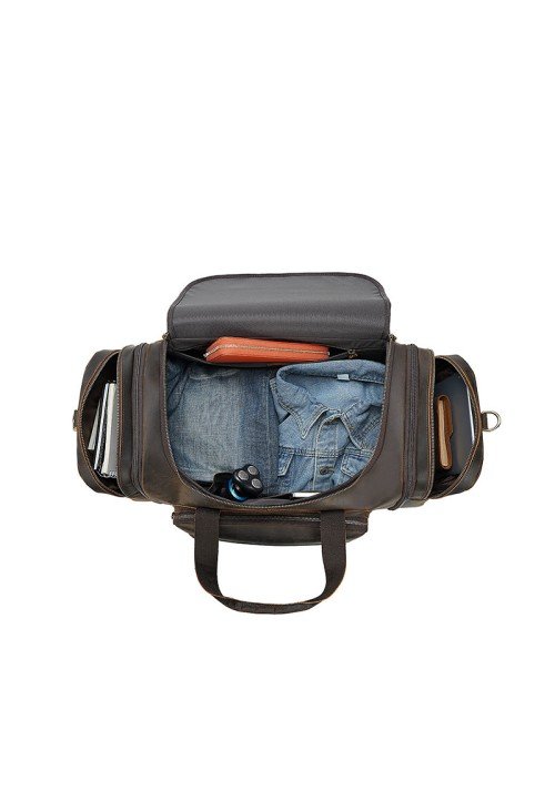 TB17-4-500x731-1 Distressed textured leather large travel bag