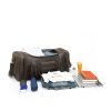 Distressed textured leather large travel bag
