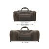 Distressed textured leather large travel bag