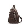 Luxurious brown leather large travel bag