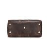 Luxurious brown leather large travel bag
