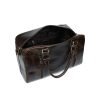 Oil-waxed leather large-capacity travel bag