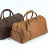 Retro spacious practical leather travel bag