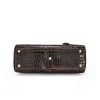 Crocodile pattern luxury large leather travel bag