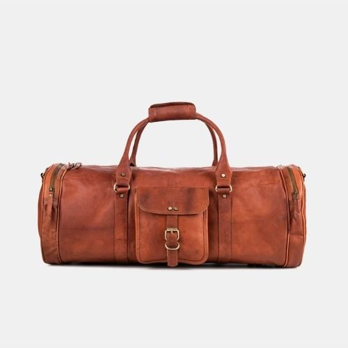 New leather spacious waterproof travel bag